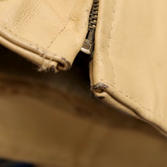 Vtg Wilda Tan Leather Racing Jacket w/ Zip Out Lining Size Xl Motocross Speed - Picture 9 of 15
